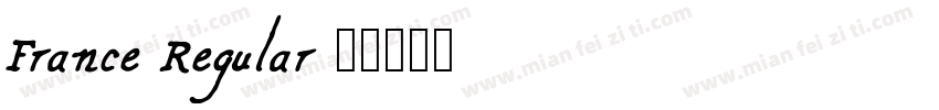 France Regular字体转换